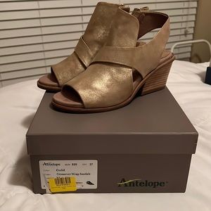 Antelope crossover wrap sandals